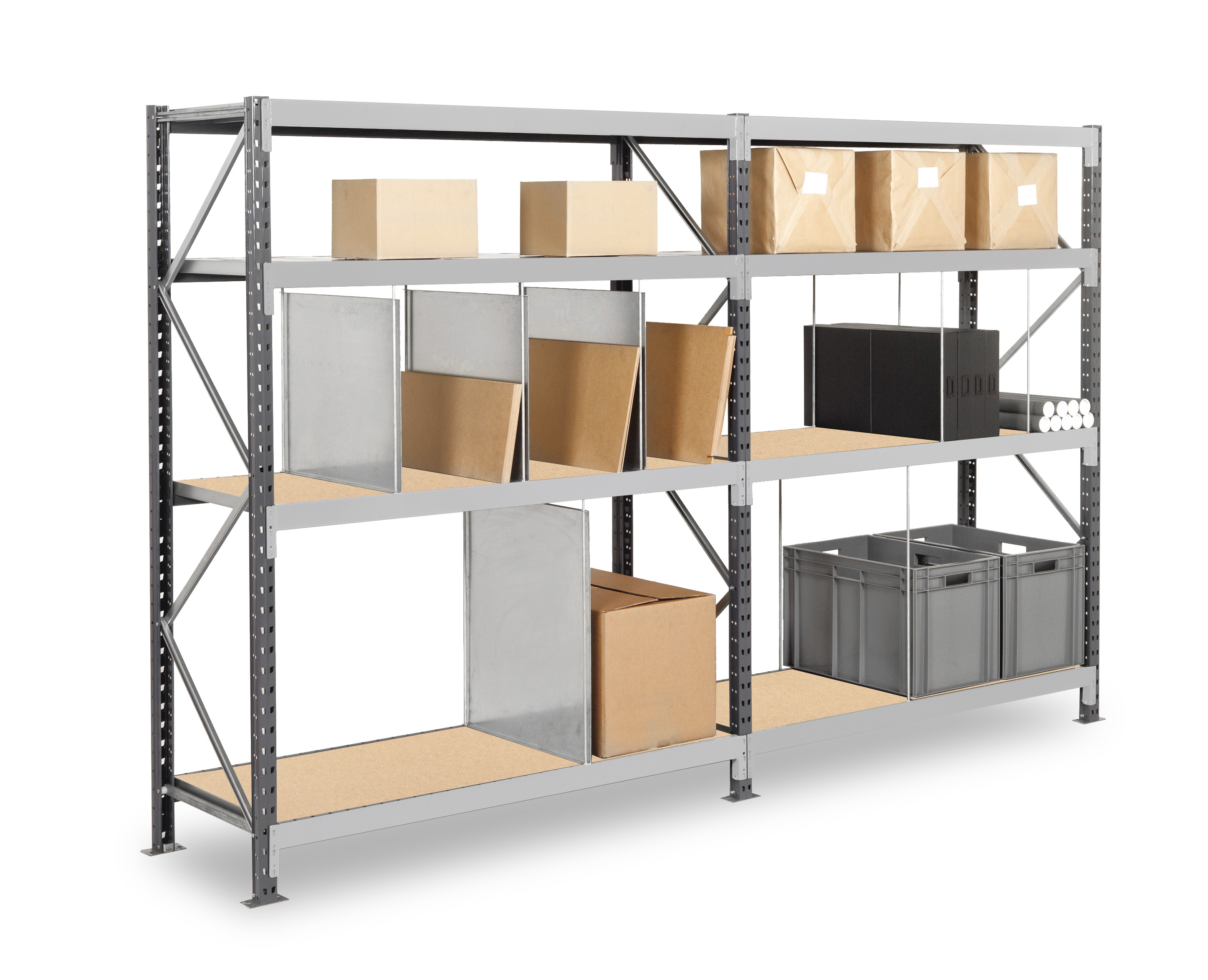 zrnivsuprsld20801 Manorga Steel Grey Storage Racking, 800 mm x 800 mm