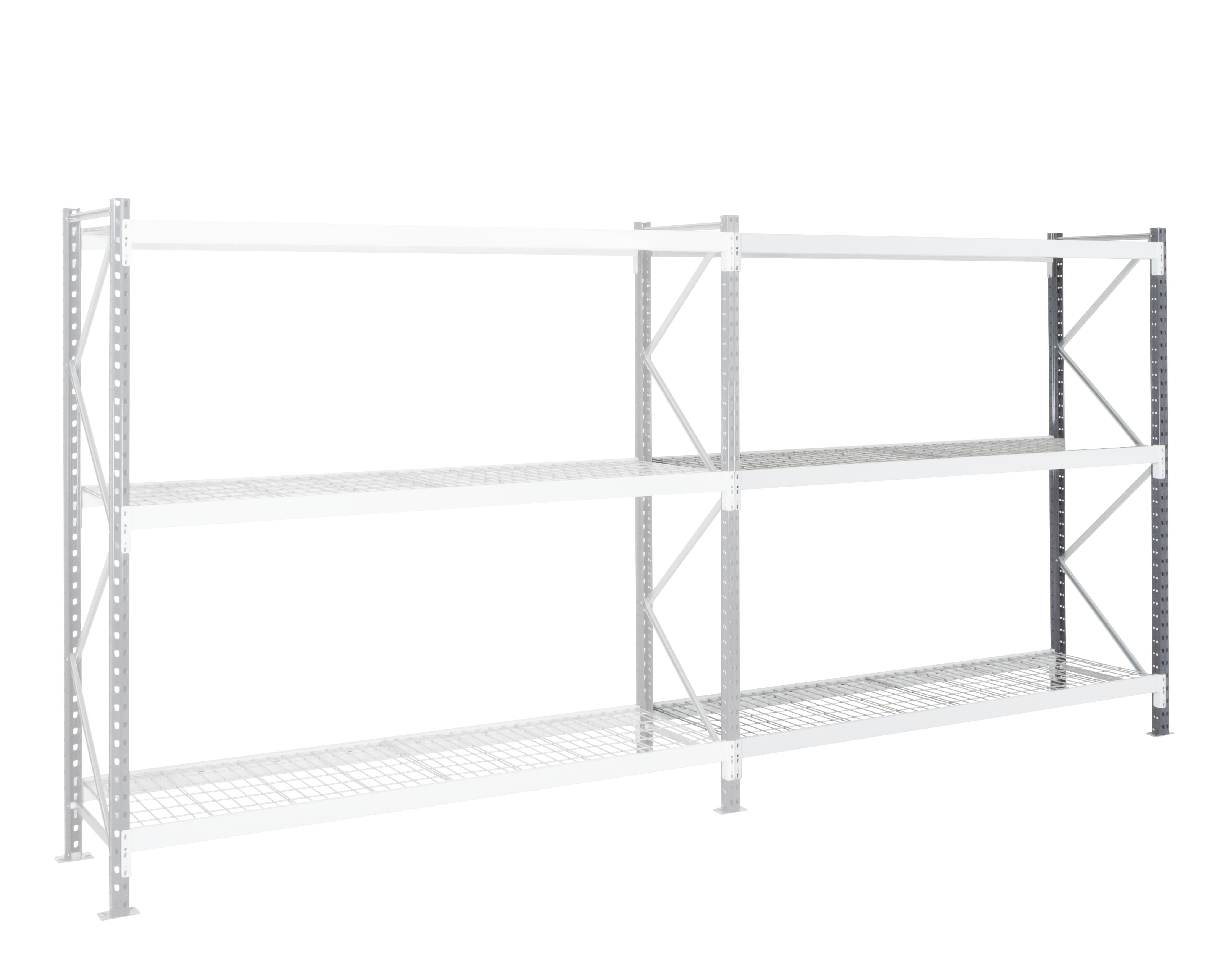 Manorga RAL 7024 Sheet Steel Galvanised Shelving System, 2000 mm x 1800mm, 1200 mm, 4500 kg Load