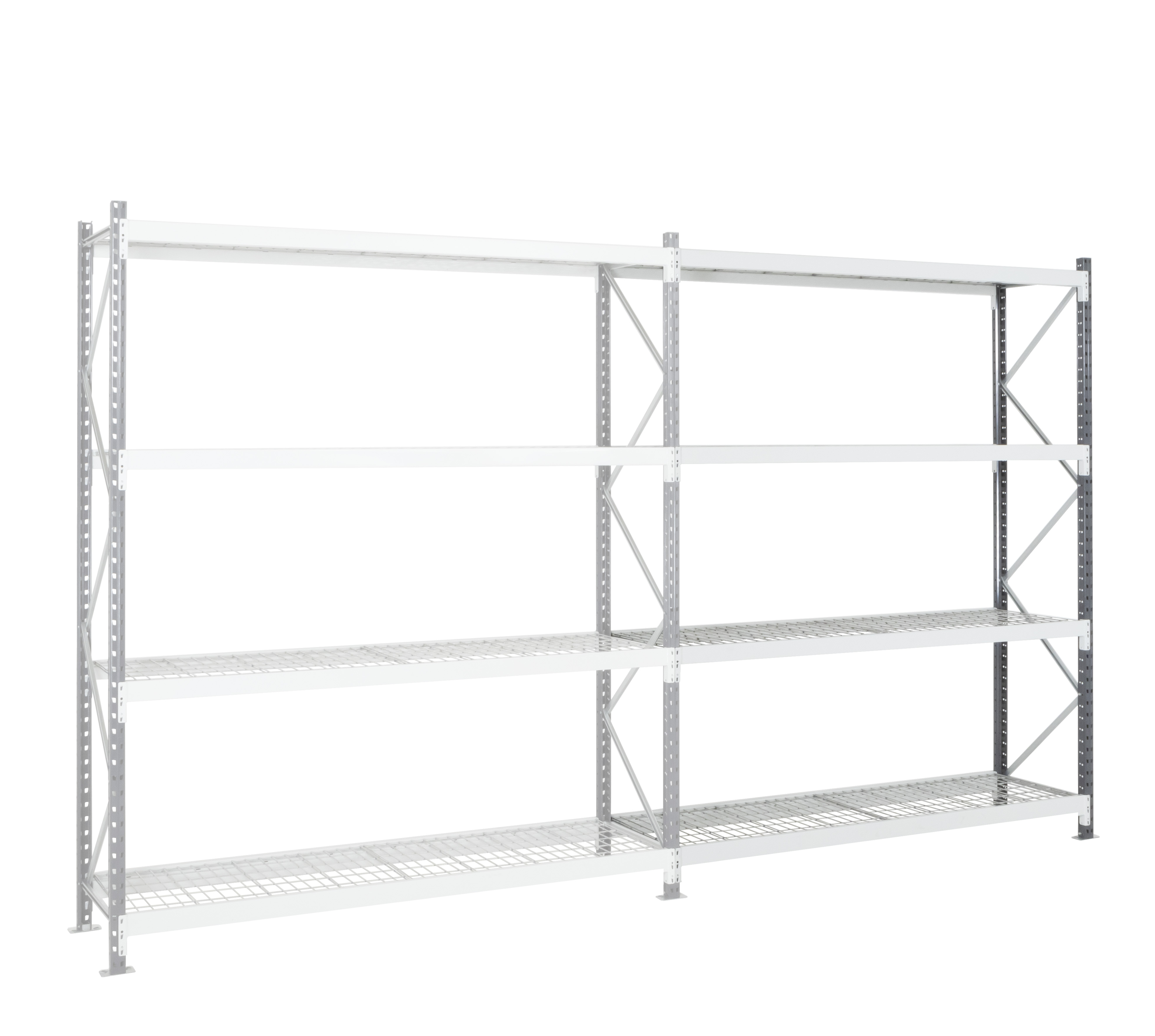 Manorga RAL 7024 Sheet Steel Galvanised Shelving System, 2500 mm x 2500mm, 1200 mm, 4500 kg Load