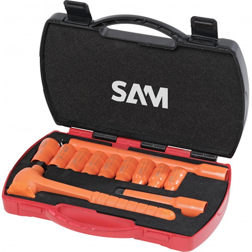 SAM 12-Piece 1/2 in Insulated Insulated Socket Set VDE/1000V Approved