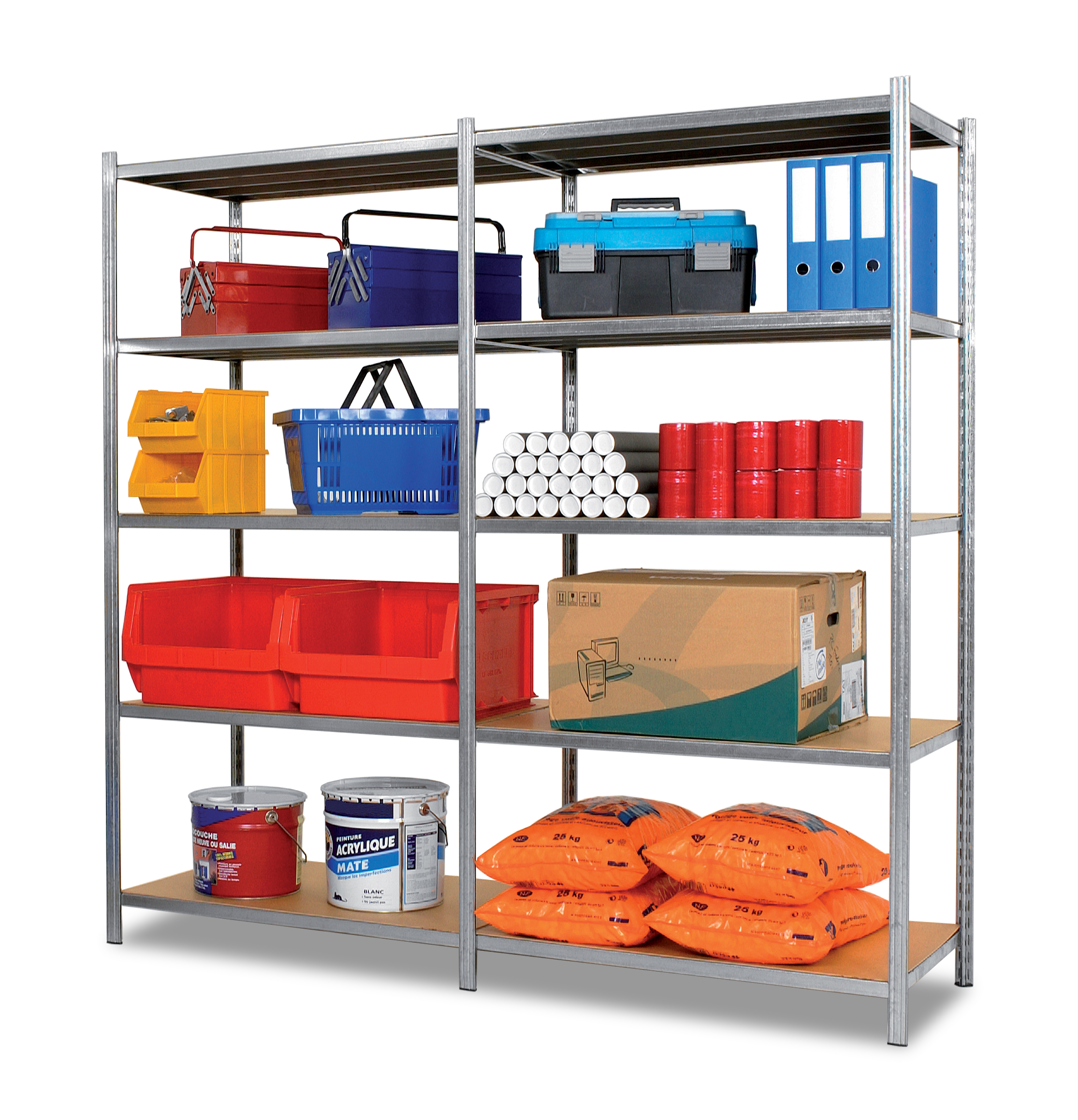 zsnivsuptubg1060a Manorga Steel Galvanised Storage Racking, 600 mm x 600 mm