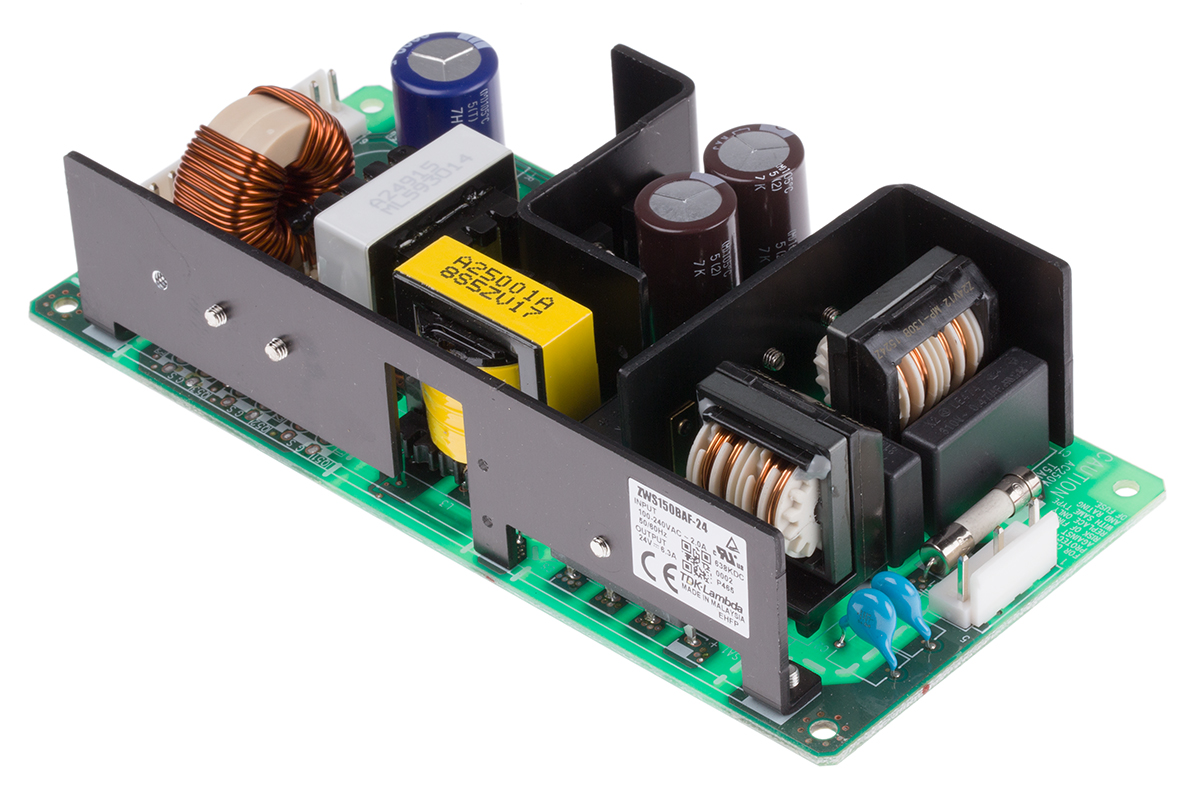 TDK-Lambda Switching Power Supply, ZWS150BAF-24 24V dc, 6.3A, 151 W, Input 85V ac to  370 V dc, 265V ac