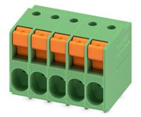 1017506 Phoenix Contact TDPT 2.5/ 5-SP-5.08 Series PCB Terminal Block, 5-Contact, 5.08mm Pitch, Through Hole Mount, 1-Row,