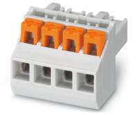 2202344 Phoenix Contact 5/ 4-ST KMGY, PSPT 2 Series PCB Connector, 4-Contact, 5mm Pitch, Through Hole Mount, 1-Row