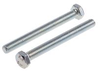 917-2848 RS PRO Bright Zinc Plated Steel, Hex Bolt, M6 x 60mm