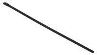 547-4327 RS PRO Cable Tie, Roller Ball, 200mm x 4.6 mm, Black Polyester Coated Stainless Steel, Pk-100