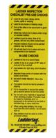 lad-gb-eitl-12-10 Brady LAD-GB Series Black on Green, White, Yellow Safety Ladder Tag, English Language, 1 per Pack