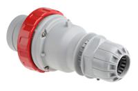 2186336 Scame IP67 Red Cable Mount 3P + E Industrial Power Plug, Rated At 63A, 415 V