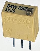 m64w105kb40 Vishay 64W Series 19 (Electrical), 22 (Mechanical)-Turn Through Hole Trimmer Resistor with Pin Terminations, 1MΩ ±10%