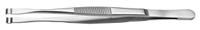 136-9799 RS PRO 145 mm, Stainless Steel, Grooved; Cylindrical, Tweezers