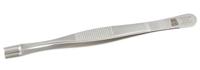 136-9798 RS PRO 145 mm, Stainless Steel, Grooved; Cylindrical, Tweezers