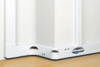 0-756-03 Legrand MOSAIC White Dado Trunking - Closed Slot, W130 mm x D50mm, L2m, PVC