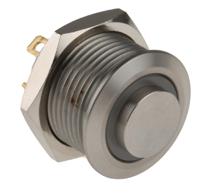 175-9452 RS PRO Illuminated Push Button Switch, Momentary, Panel Mount, 16mm Cutout, SPST, Green LED, 36V dc, IP67