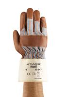 52547090 Ansell ActivArmr 52-547 Brown Cotton Cotton Jersey, Nitrile Glove, Size 9, Nitrile Coating