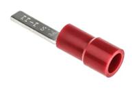 270-7465 RS PRO Insulated Crimp Blade Terminal 11mm Blade Length, 0.5mm² to 1.5mm², 22AWG to 16AWG, Red