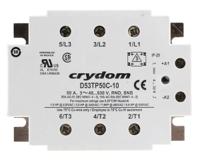 d53tp50c-10 Sensata Crydom Solid State Relay, 50 A rms Load, Panel Mount, 530 V ac Load, 32 V dc Control