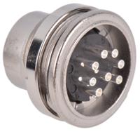 c091-31c008-100-2 Amphenol Industrial, signalmate C091 8 Pole M16 Din Plug, 5.0A, 150.0 V IP67, Screw On, Panel Mount