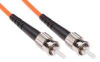 738-8483 RS PRO ST to ST Simplex Multi Mode OM1 Fibre Optic Cable, 62.5/125μm, Orange, 50m