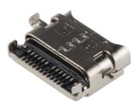 1-2295018-2 TE Connectivity Straight, SMT, Socket- Single Port Type C 3.1 IPX4 USB Connector