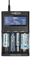 1001-0080-uk Ansmann Powerline 4 Ultra Battery Charger For Lithium-Ion, NiMH AA, AAA, C, D, 32650, 26650, 21700, 18650, 16340, 10340