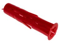 r-u1-mix-red-288 RawlPlug Red Plastic Wall Plug, 28mm Length, 6mm Fixing Hole Diameter