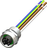 283-5003 RS PRO Industrial Circular Connector, 5 Contacts, Panel, 7/8 in Connector, Socket, Female, IP68, MINI 7/8-Inch