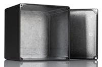 1590vbk Hammond 1590 Series Black Die Cast Aluminium Enclosure, IP54, Black Lid, 119 x 120 x 94mm
