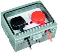 tgv201n Timeguard Grey 2 Gang Plug Socket, 1 Pole Poles, 13A, Type G - British, Outdoor Use