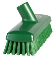 70432 Vikan Medium Bristle Green Deck Brush, 32mm bristle length, Polyester, Polypropylene, Stainless Steel bristle material