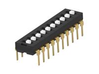 2454982-5 TE Connectivity 10 Way Through Hole DIP Switch SPST, Extended Actuator