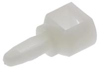 srlcbs-6-01 SRLCBS 6 01, 9.5mm High Nylon Snap Rivet Support for 4mm PCB Hole, 10.2mm Base