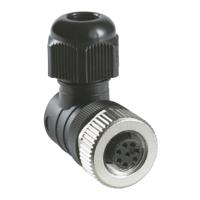 xzcc12fcm80b Telemecanique Sensors Circular Connector, 8 Contacts, Cable, M12 Connector, Socket, Female, IP67, XZCC Series