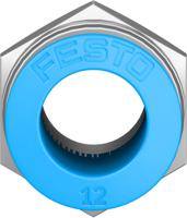 qs-38-12 Festo QS Series Straight Threaded Adaptor, R 3/8 Male to Push In 12 mm, Threaded-to-Tube Connection Style, 153009