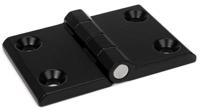 188-856 RS PRO Matt Die Cast Zinc Back Flap Hinge with a Fixed Pin, Screw Fixing, 50mm x 76mm x 11.5mm