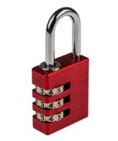 781-6041 RS PRO Combination Aluminium Combination Padlock, 5mm Shackle, 30mm Body