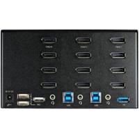 sv231qdpu34k StarTech.com 23 Port Quad Monitor USB DisplayPort KVM Switch, 3.5 mm Stereo