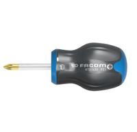 atd1x35 Facom Pozidriv Stubby Screwdriver, PZ1 Tip, 35 mm Blade, 91 mm Overall