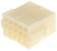 172163-1 TE Connectivity, Mini-Universal MATE-N-LOK Female Connector Housing, 4.2mm Pitch, 15 Way, 3 Row