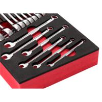 modm440-1pb Facom MODM.440 Series 17-Piece Spanner Set, 6 → 24 mm, Chrome Vanadium Steel