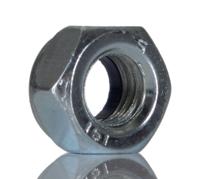 264-6422 RS PRO, Bright Zinc Plated Steel Hex Nut, DIN 985, M8