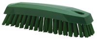 35872 Vikan Medium Bristle Green Scrubbing Brush, 20mm bristle length, Polyester bristle material
