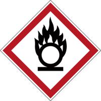 834180 Polyester Fire Safety Label, None With Pictogram Only Text Self-Adhesive