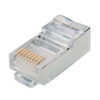 t8p8csr L-Com T8P8C Series Plug RJ Connector, Plug-In, Nickel Plated Brass Shield Straight 1 Port 1 -Way