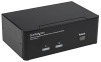sv231dpddua StarTech.com 2 Port Dual Monitor USB DisplayPort KVM Switch, 3.5 mm Stereo 2560 x 1600 Maximum Resolution