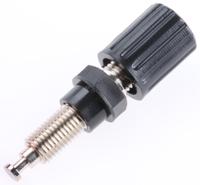 pol-6718-sw Schutzinger 36A, Black Binding Post With Brass Contacts and Nickel Plated