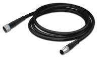756-5201030-020 WAGO Straight Female 3 way M8 to Straight Male 3 way M8 Actuator/Sensor Cable, 2m