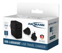 1001-0139-520 Ansmann 15W Plug-In AC/DC Adapter 5V dc Output, 3A Output