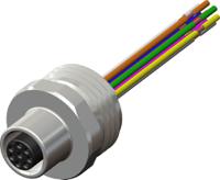 283-4993 RS PRO Industrial Circular Connector, 8 Contacts, Panel, M12 Connector, Plug, Socket, Female, IP67, RS PRO Series