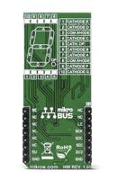 mikroe-2743 MikroElektronika MIKROE-2743, UT-L 7-SEG R Double 7 Segment Display mikroBus Click Board With MAX6969, DSM7UA56101