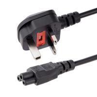 pxtnb3suk2m StarTech.com Right Angle Type G UK Plug to Straight IEC C5 Socket Power Cord, 2m
